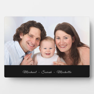 Expositora Foto Personalizado moderna con placa con caballete
