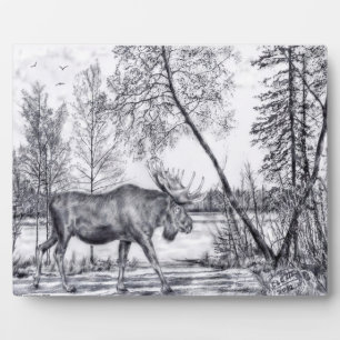 Expositora Gran placa de alce