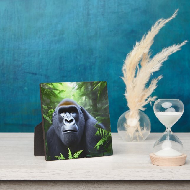 Expositora Greyson The Male Gorilla (Gorila masculina), placa (in situ)