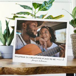 Expositora Juntos | Placa de Foto Personalizada para Parejas