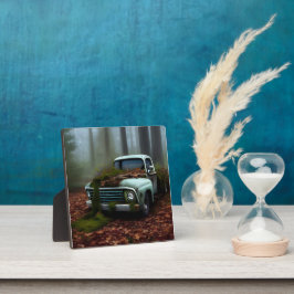 Expositora La placa artística del camión abandonado