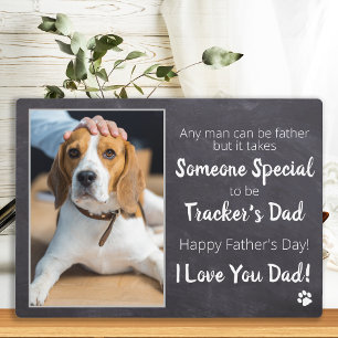 Expositora La placa del Día del Padre Perro Mascota personali