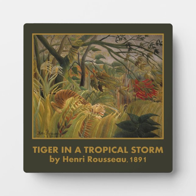 Expositora La placa del Tigre de Rousseau (Frente)