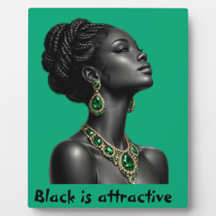 Expositora La placa negra es atractiva
