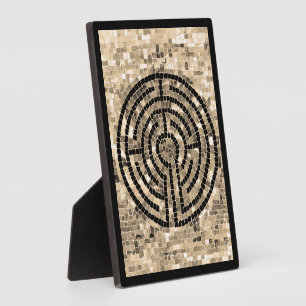 Expositora LABERINTO Placa 5x7 con caballete - Negro