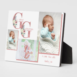 Expositora Letras florales de la Gran Abuela GG | 3 Placa fot