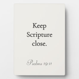 Expositora Mantenga la Escritura cerca Placa Salmos 19:11
