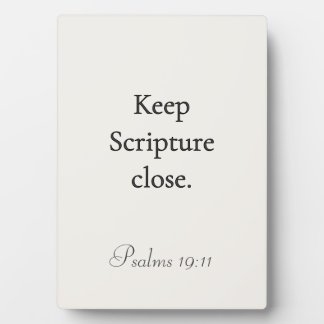 Expositora Mantenga la Escritura cerca Placa Salmos 19:11