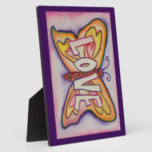 Expositora Me encanta la placa de pintura de mariposa Inspira