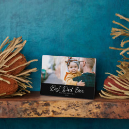 Expositora Mejor Papá del Mundo Placa de Foto Individual