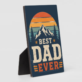 Expositora Mejor Papá del Mundo Señal de Placa Retro Montaña