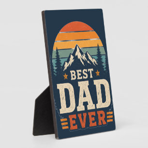 Expositora Mejor Papá del Mundo Señal de Placa Retro Montaña