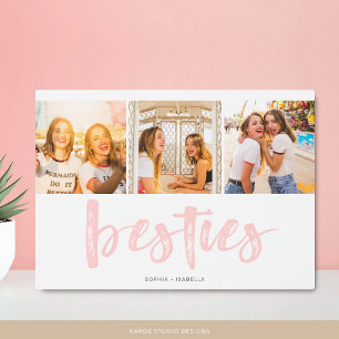 Expositora Mejores Amigas Collage de Fotos Placa