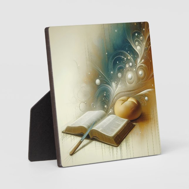 Expositora "Nutrición espiritual" Placa de escritorio (Anverso)