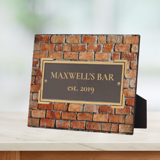 Expositora Personalizado Bronze en la placa conmemorativa de