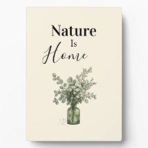 Placa Botánica La Naturaleza Es Hogar