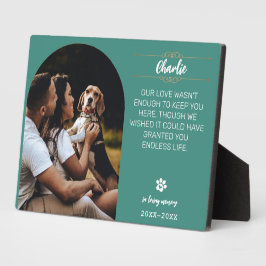 Expositora Placa con Foto de Perro - Personalizada En Memoria