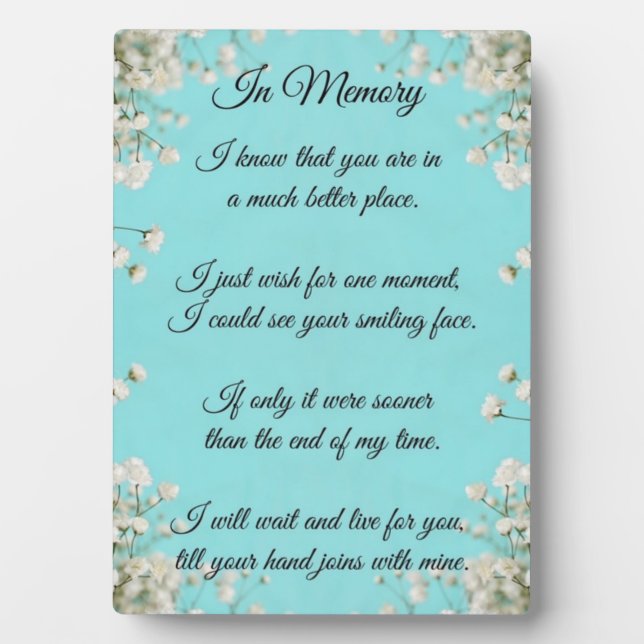 Expositora Placa conmemorativa con caballete (Frente)