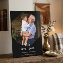 Placa conmemorativa de escritorio para el Día del