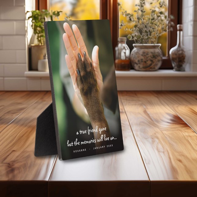 Expositora Placa conmemorativa de foto de perro por pérdida d (Subido por el creador)