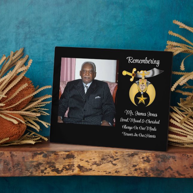 Expositora Placa conmemorativa de Shriners (Lado)