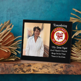 Expositora Placa conmemorativa HOJ amada, extrañada y querida