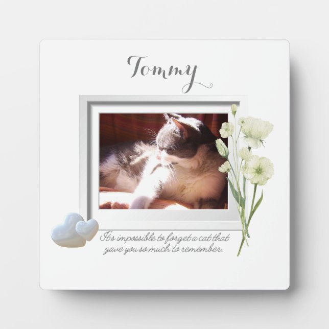 Expositora Placa conmemorativa inolvidable para mascotas (Frente)