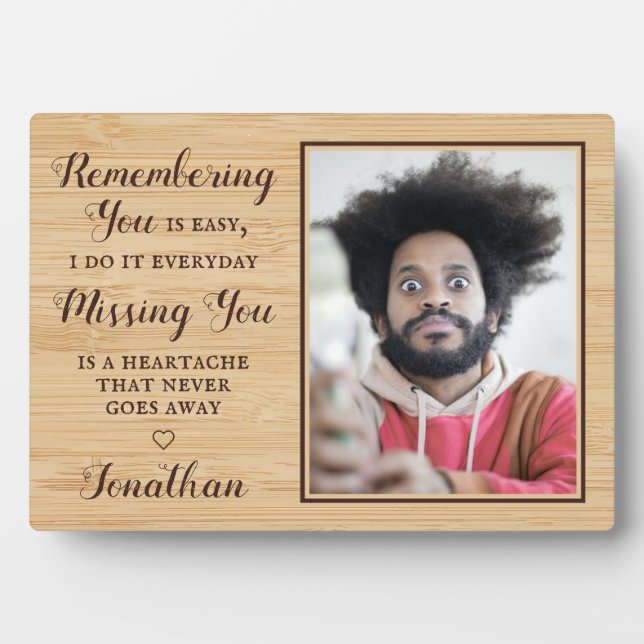 Expositora Placa conmemorativa personalizada de recuerdo fami (Frente)