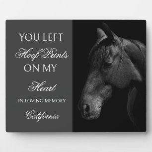 Expositora Placa conmemorativa personalizada para caballo con