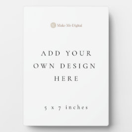 Expositora Placa de 5x7 pulgadas con soporte