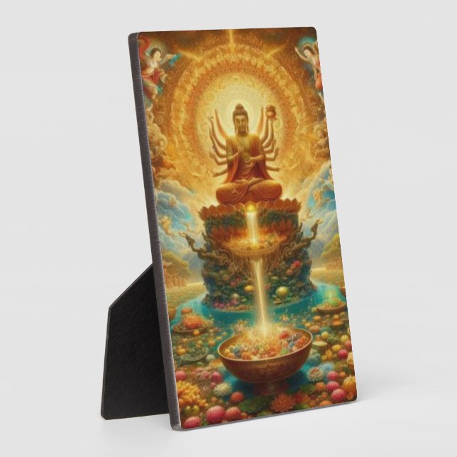 Expositora Placa de abundancia con Easel (Lado)