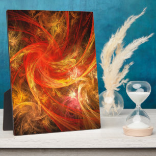 Expositora Placa de arte abstracto de Firestorm