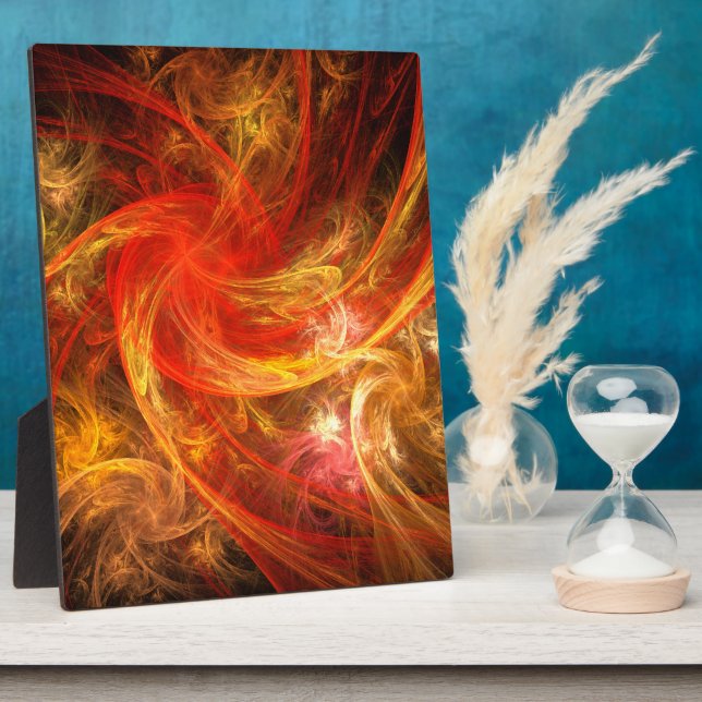 Expositora Placa de arte abstracto de Firestorm (Lado)