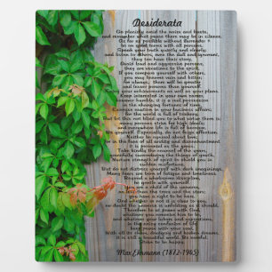 Expositora Placa de Desiderata