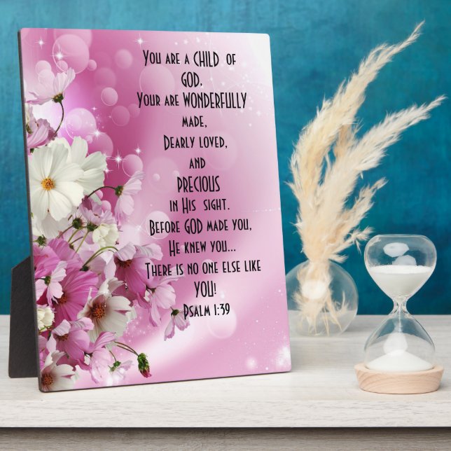 Expositora Placa de escritorio con atril para niño de Dios se (Lado)