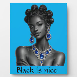 Expositora Placa de escritorio con caballete Black is nice