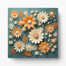 Placa de flores cortadas