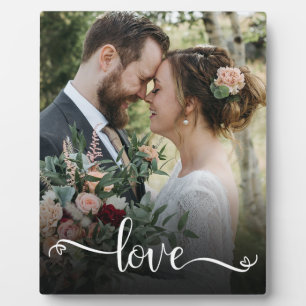 Expositora Placa de Foto de Boda con Letra de Amor