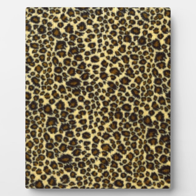 Expositora Placa de Foto de Estampado de Leopardo (Frente)