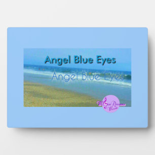 Expositora Placa de foto de ojos azules de ángel con soporte 