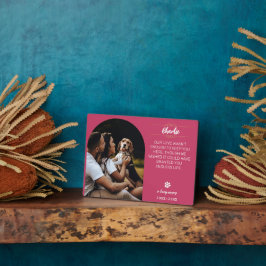 Expositora Placa de Foto de Perro - Personalizado En Memoria 