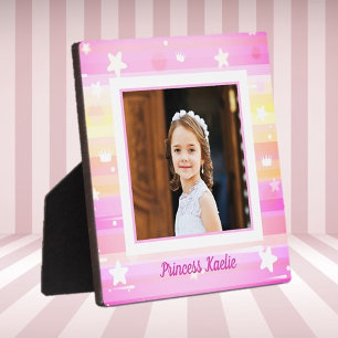 Expositora Placa de foto personalizada de princesa sobre mesa