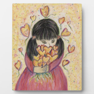 Expositora Placa de Impresión de Arte Corazones de Amor Reuni