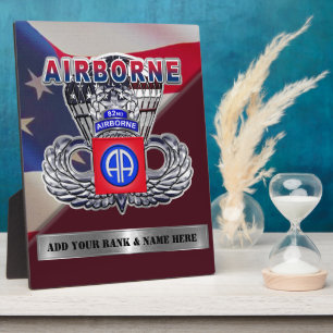 Expositora Placa de la 82ª División Aerotransportada