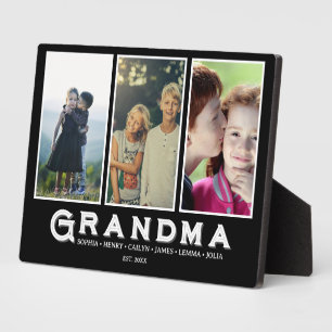 Expositora Placa de la Abuela – Nombres Personalizados y Coll