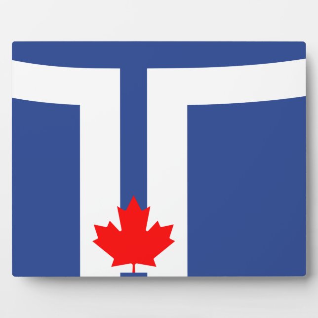 Expositora Placa de la bandera de Toronto (Frente)