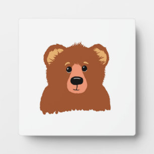 Expositora Placa de mesa de oso con caballete