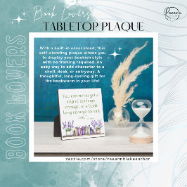 Expositora Placa de mesa para amantes de los libros con cabal