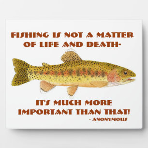 Expositora Placa de pesca humorística