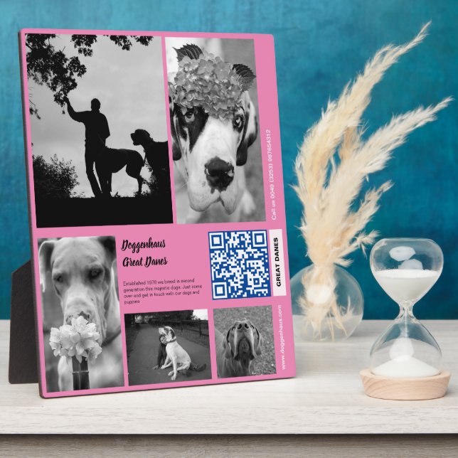 Expositora Placa de plantilla de cachorros a la venta (Lado)